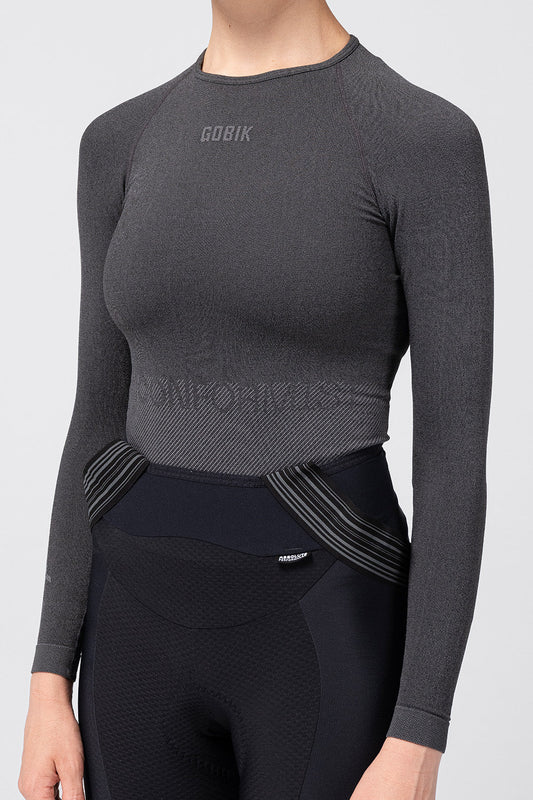 GOBIK LIMBER SKIN WOMEN LONG SLEEVE BASELAYER - BASALT