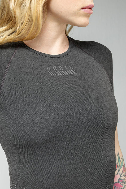 GOBIK LIMBER SKIN WOMEN SHORT SLEEVE BASELAYER - BASALT