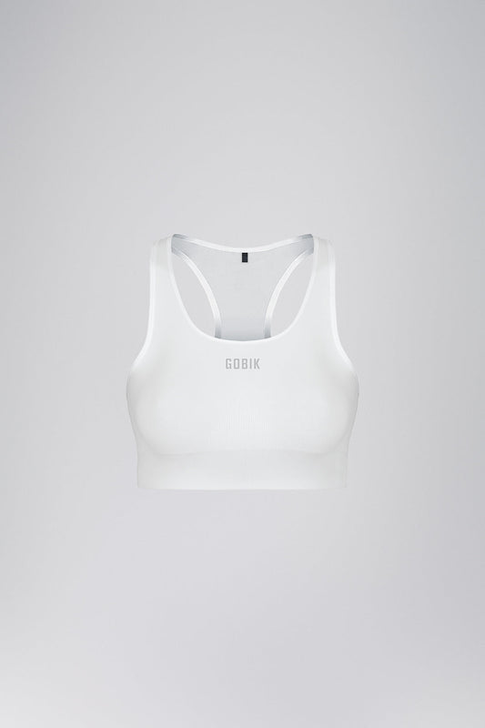GOBIK LITHE WOMEN SEAMLESS BASELAYER TOP - CHALK