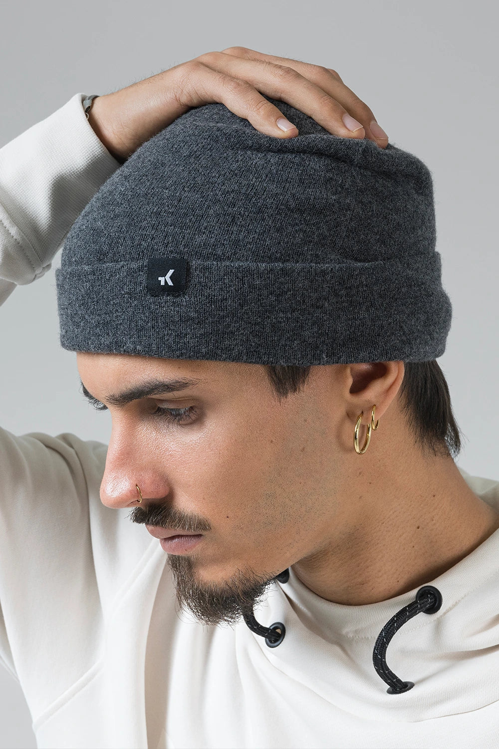 GOBIK MERINO CREST UNISEX BEANIE - ALLOY