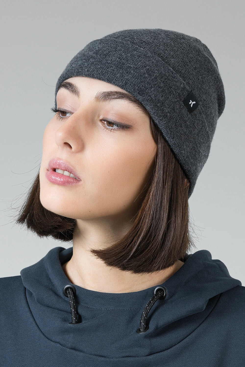 GOBIK MERINO CREST UNISEX BEANIE - ALLOY