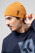 GOBIK MERINO CREST UNISEX BEANIE - RUST