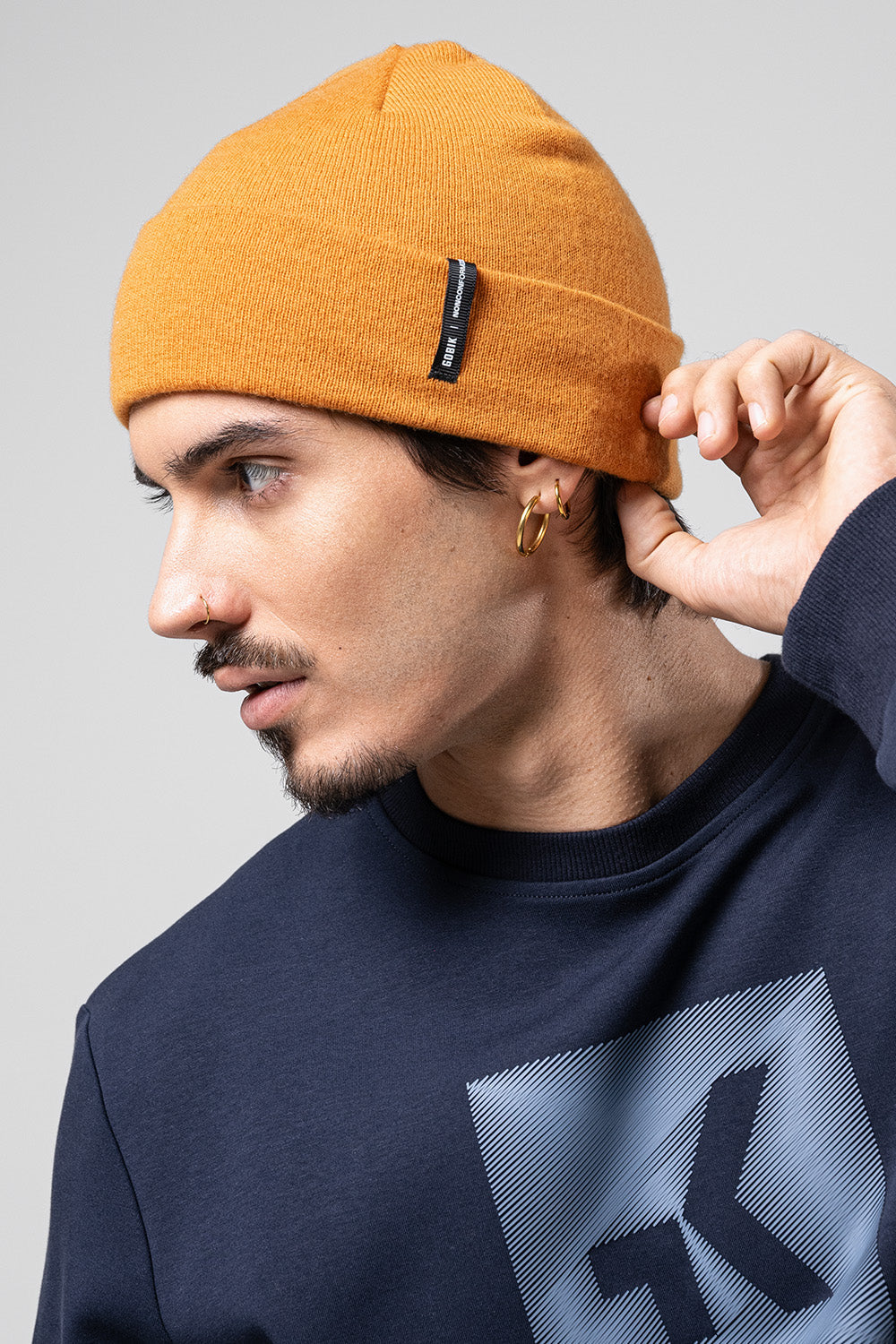 GOBIK MERINO CREST UNISEX BEANIE - RUST