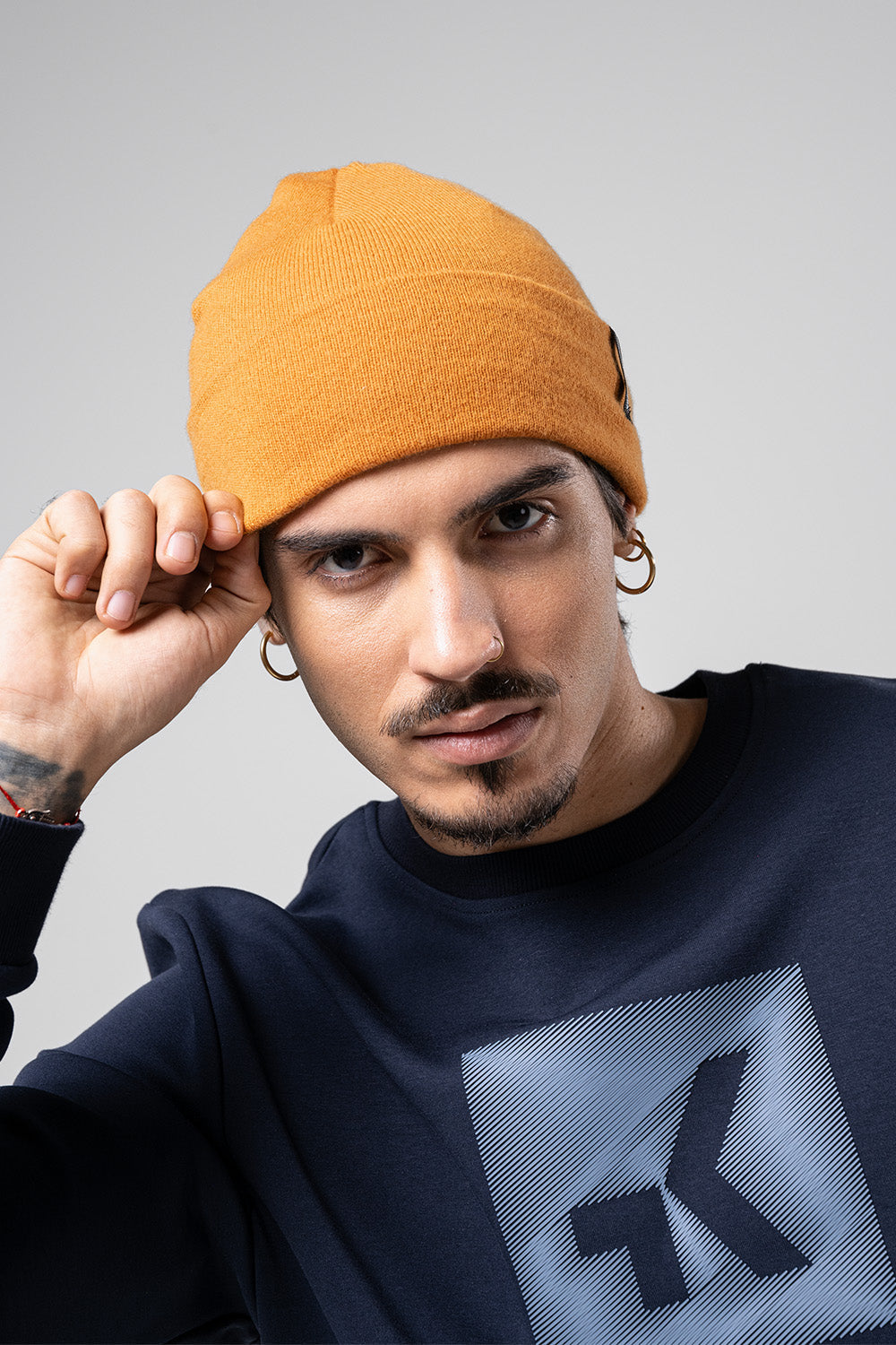 GOBIK MERINO CREST UNISEX BEANIE - RUST