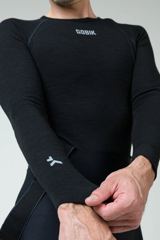 GOBIK Merino Long Sleeve Base Layer - Coal