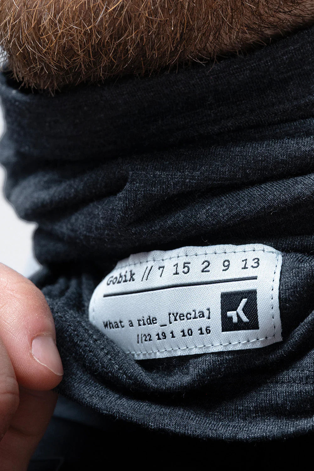 GOBIK Merino Neck Warmer - Moonbah Solid Graphite