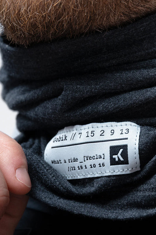 GOBIK Merino Neck Warmer - Moonbah Solid Graphite