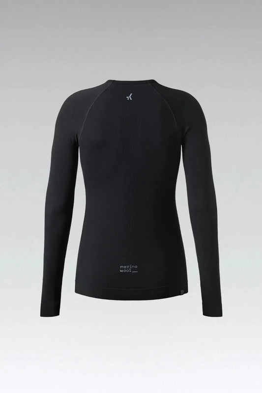 GOBIK Merino Women Long Sleeve Base Layer - Coal