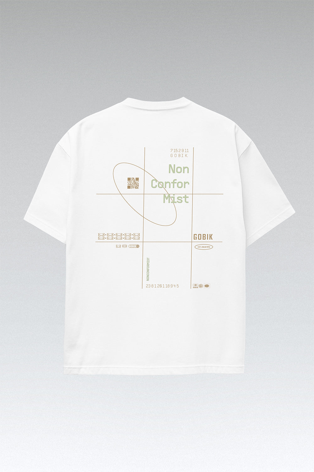 GOBIK OVER RIDE UNISEX T-SHIRT - WHITE