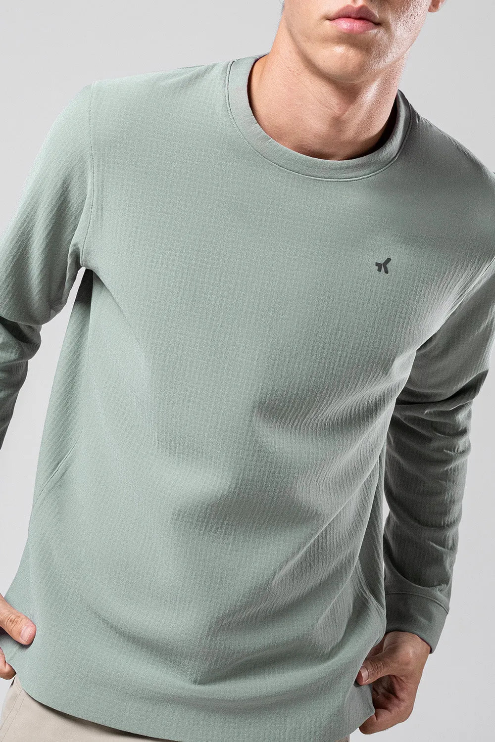 GOBIK Polartec Airpeak Unisex Sweatshirt - Iceberg Green