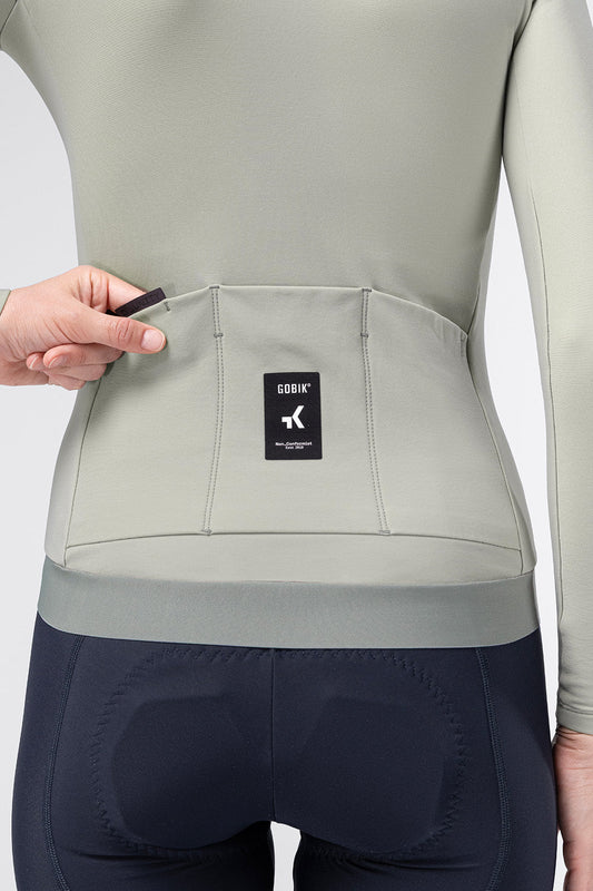 GOBIK WEEZER WOMEN LONG SLEEVE JERSEY - LEEK