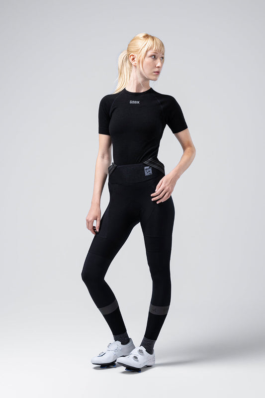 GOBIK WINTER MERINO WOMEN SHORT SLEEVE BASELAYER - COAL