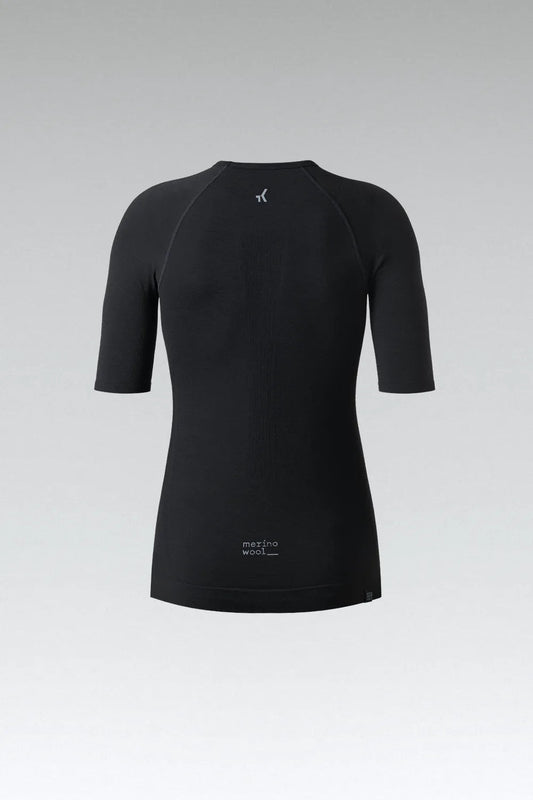 GOBIK WINTER MERINO WOMEN SHORT SLEEVE BASELAYER - COAL