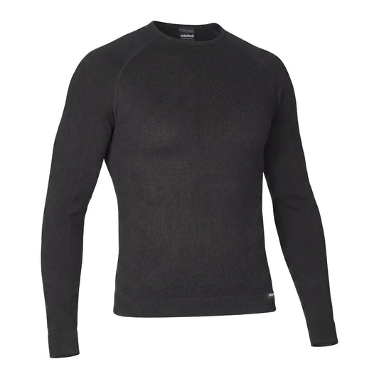 GRIPGRAB PACR Winter Seamless Long Sleeve Base Layer - BLACK