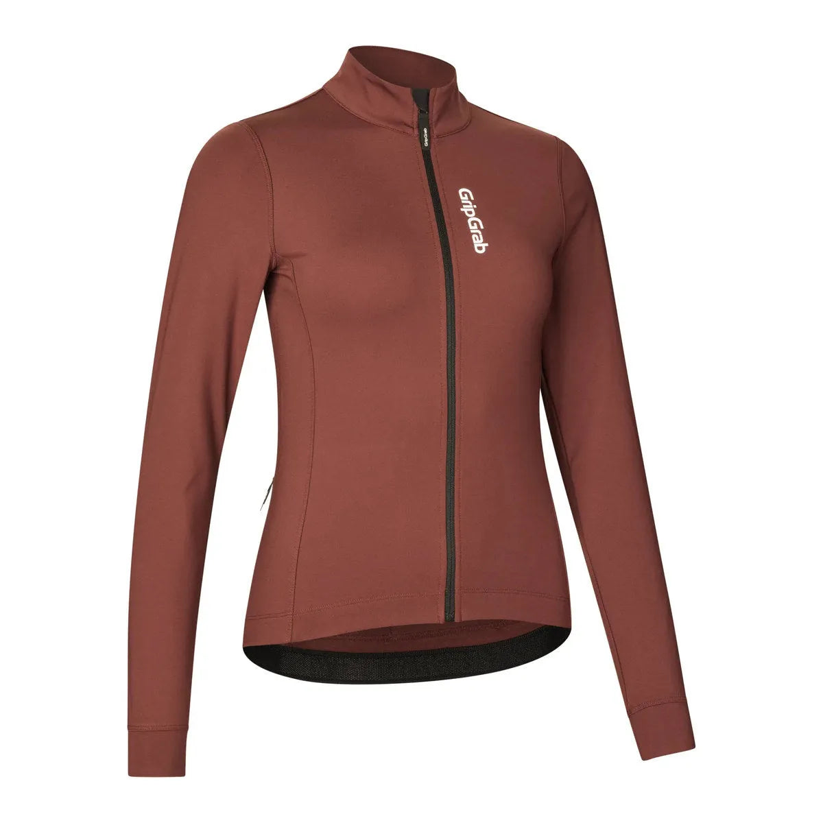 GRIPGRAB Women's RIDE Thermal Long Sleeve Jersey - DARK RED