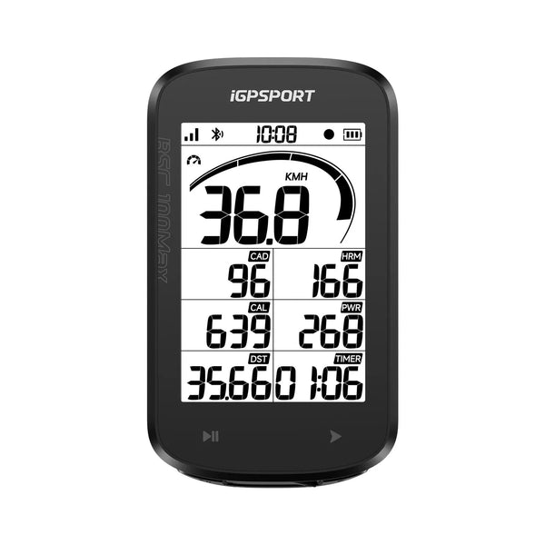 IGP SPORT Smart Fahrradcomputer BSC100MAX with GPS - Schwarz