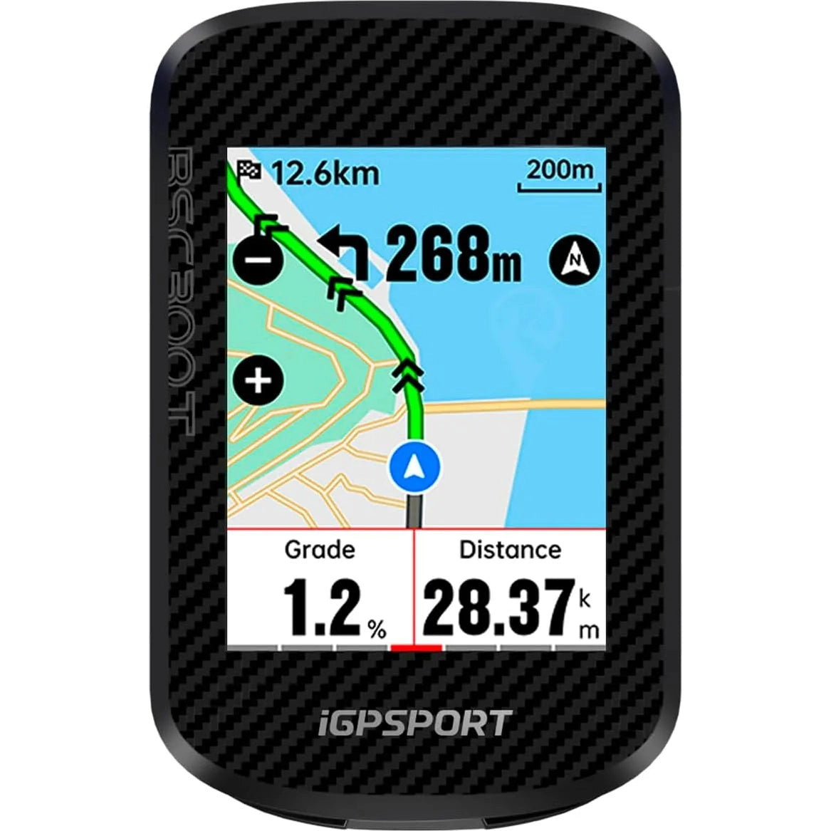 IGP SPORT Smart Bike Computer BSC300T with GPS - Black