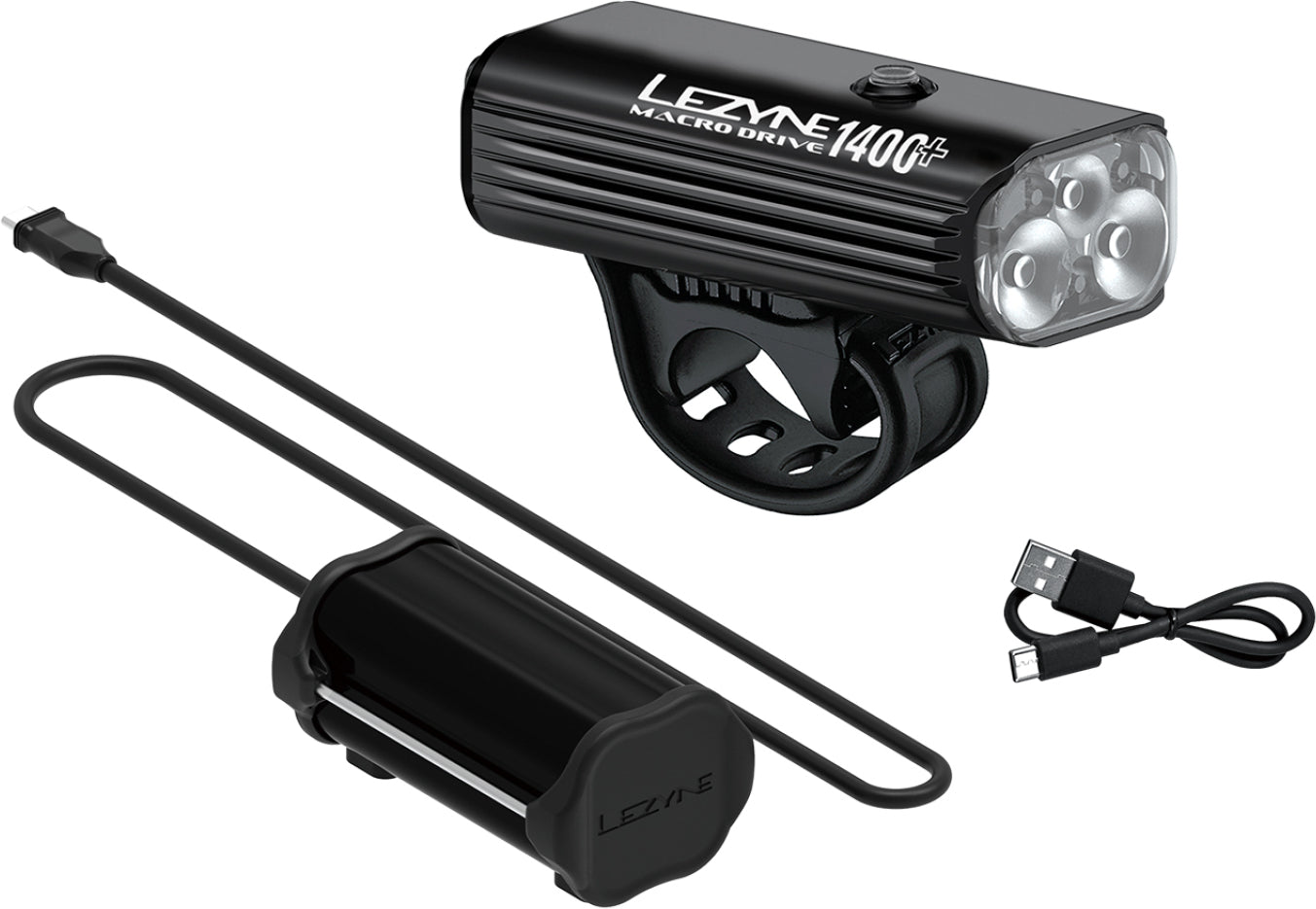 LEZYNE MACRO DRIVE 1400+ LOADED KIT - Nero
