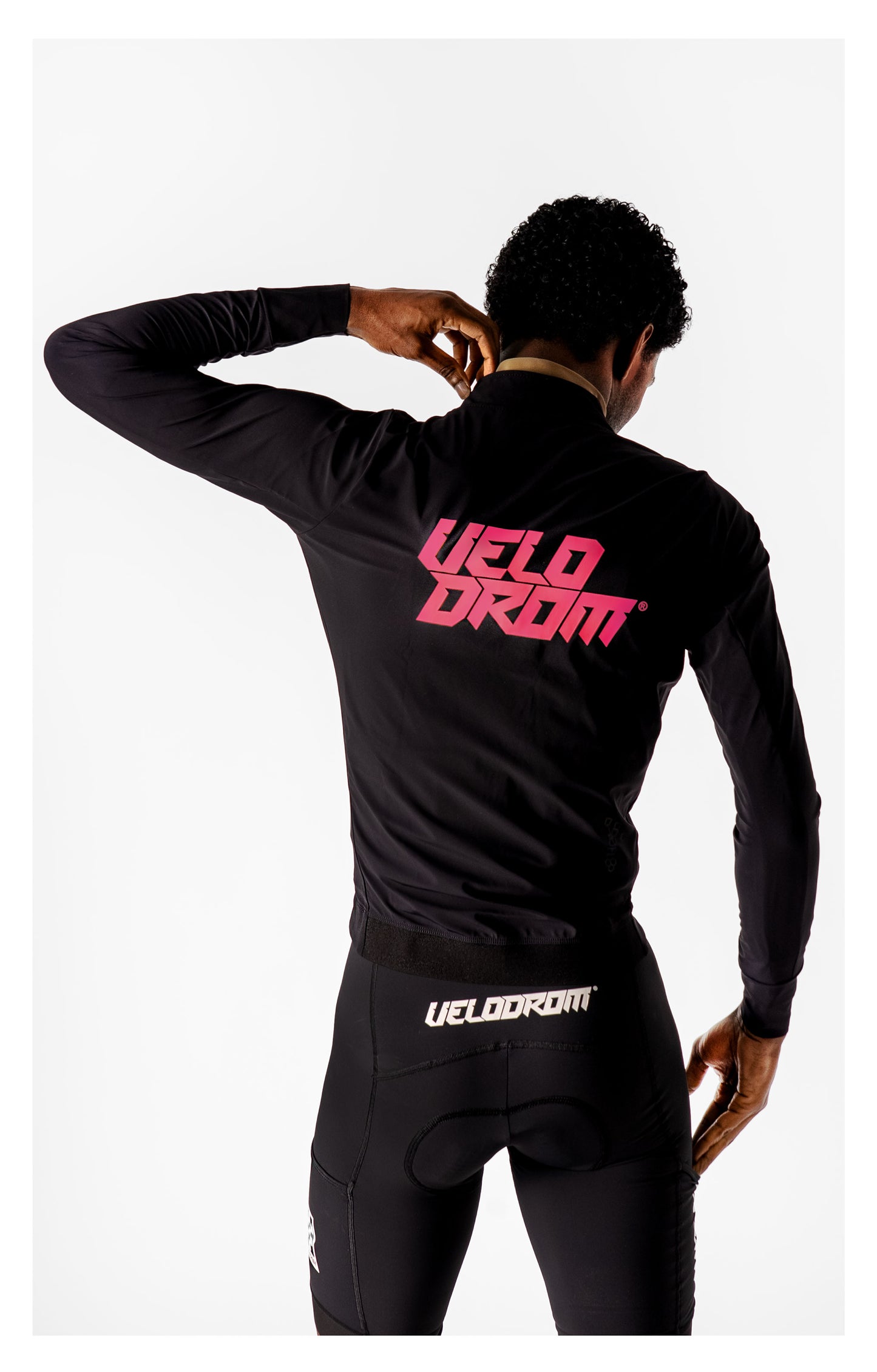 VELODROM RaceDay Light Jacket 3.0 - Black/Fade Pink