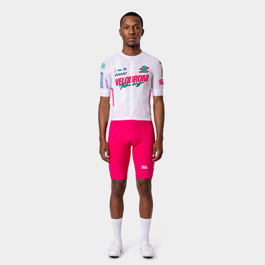 VELODROM Raceday 4.0 Jersey Team - Vivid Pink/White/Green