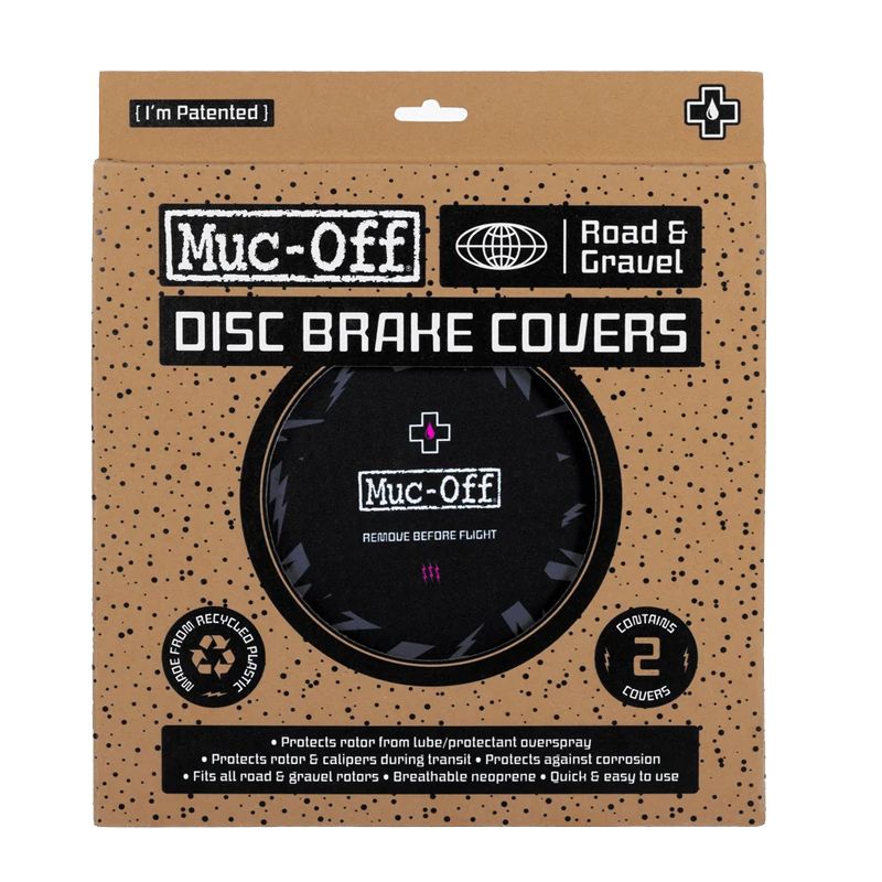 MUC-OFF Road and Gravel Disc Brake Covers - Nero/Grey