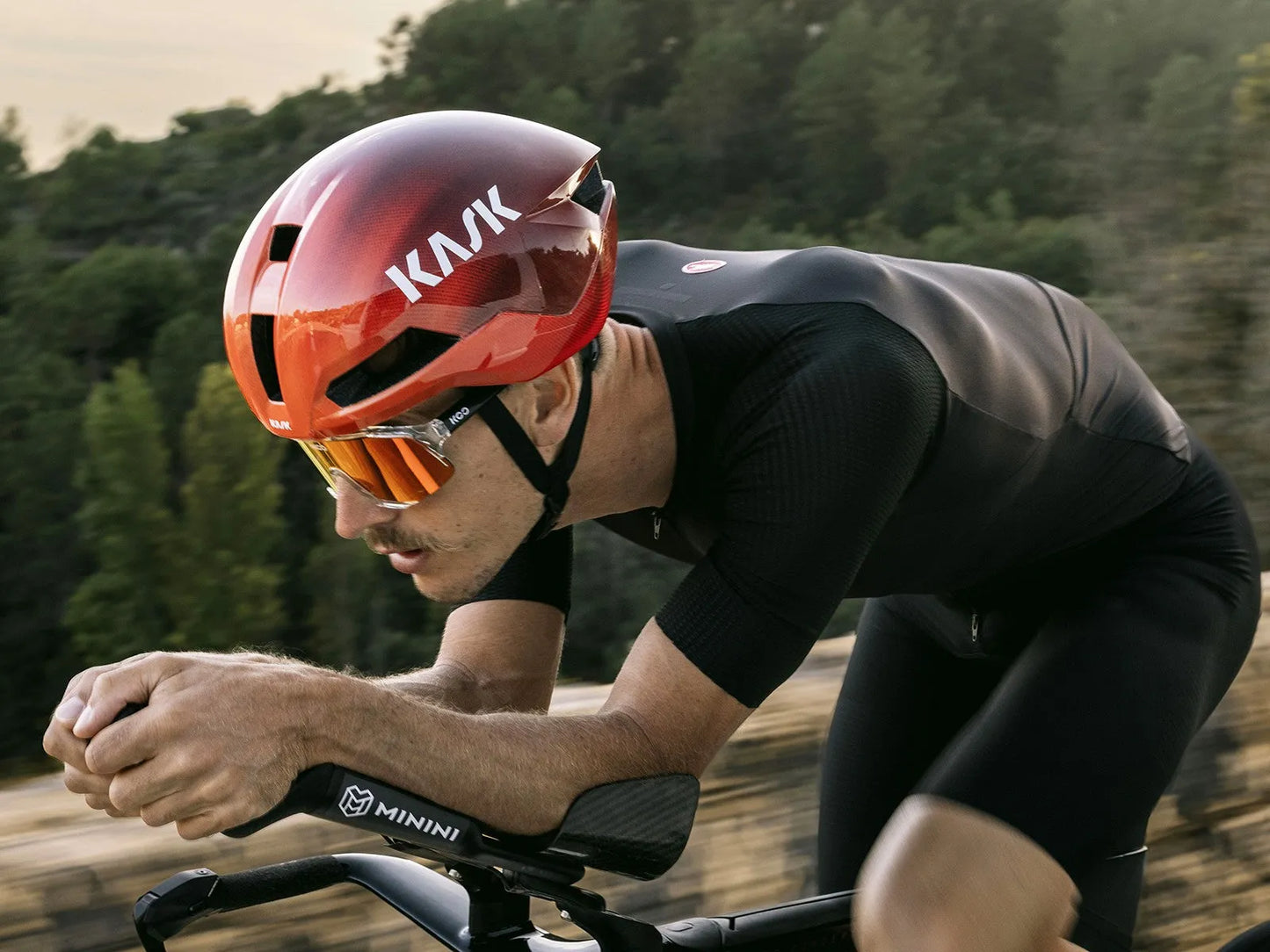 KASK Nirvana Aero Cycling Helmet - Cherry Bust