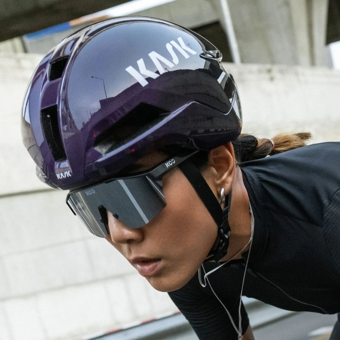 KASK Nirvana Aero Cycling Helmet - Ultra Violet