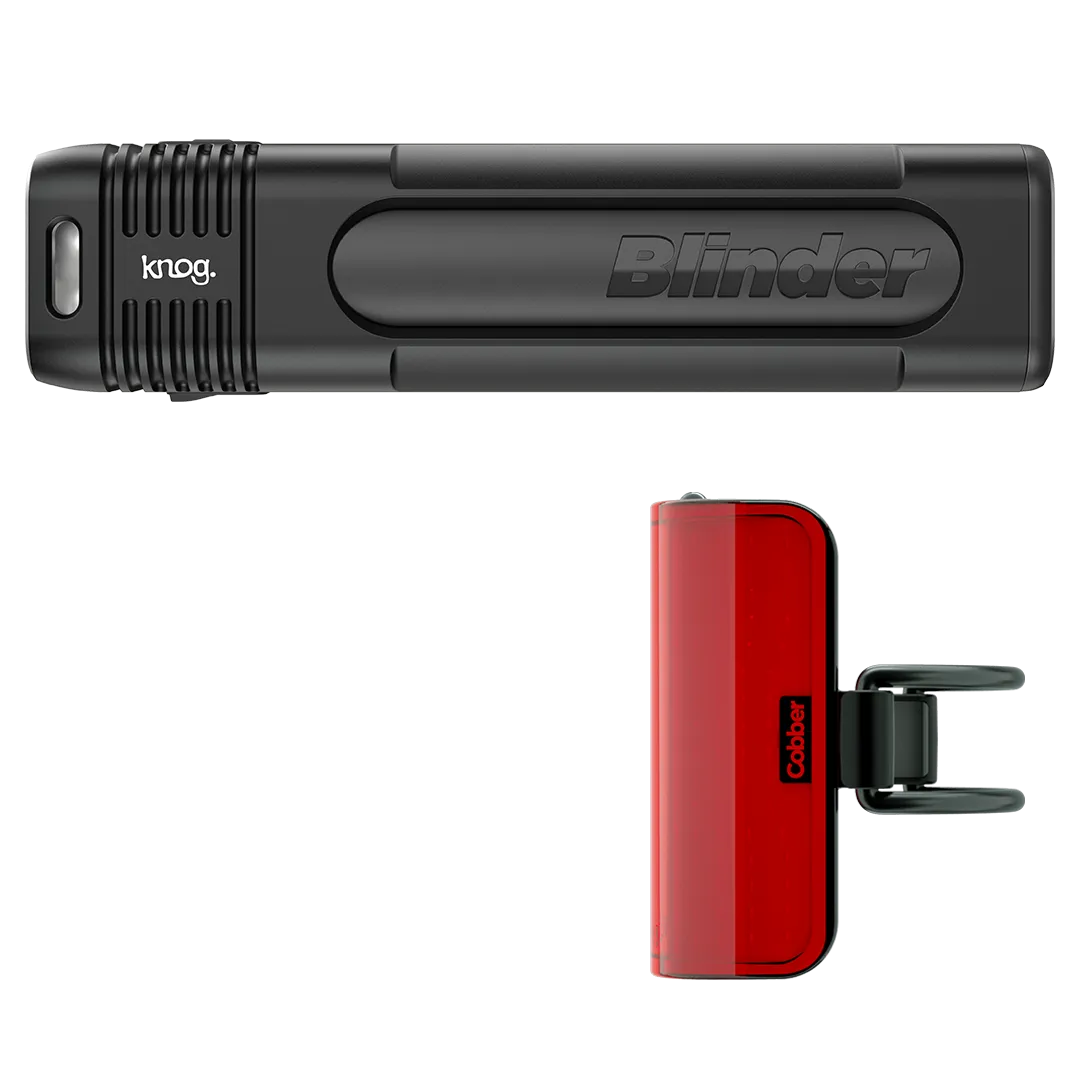 KNOG Blinder 900 & Mid Cobber Rear Light - Black