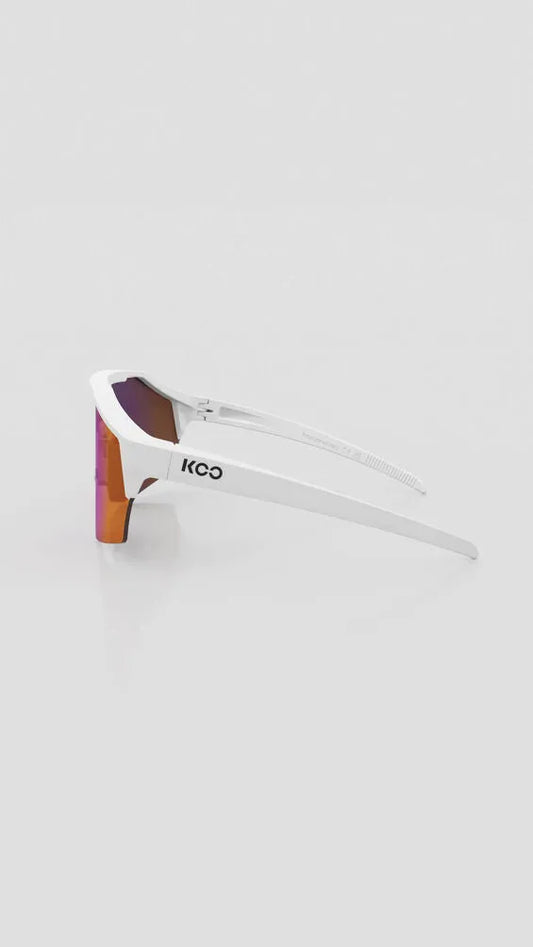 KOO Alibi Eyewear White/Matt - Red Mirror Lens