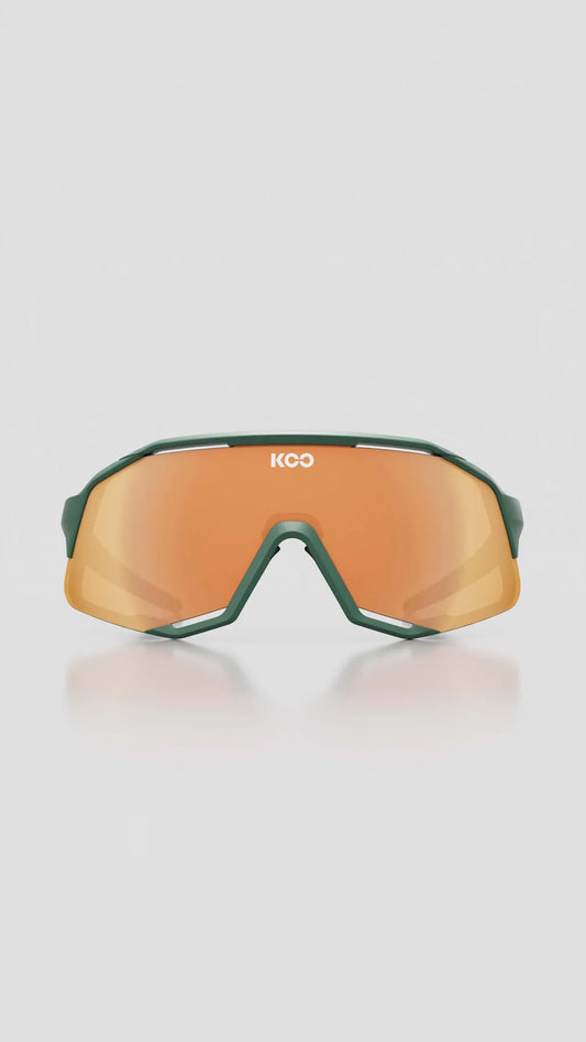 KOO Demos Eyewear Green/Mat - Orange Mirror Lens