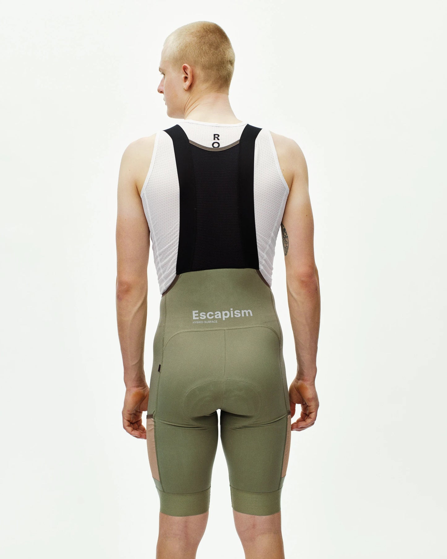 PAS NORMAL STUDIOS Escapism Cargo Cykelbukser med seler - Light Olive