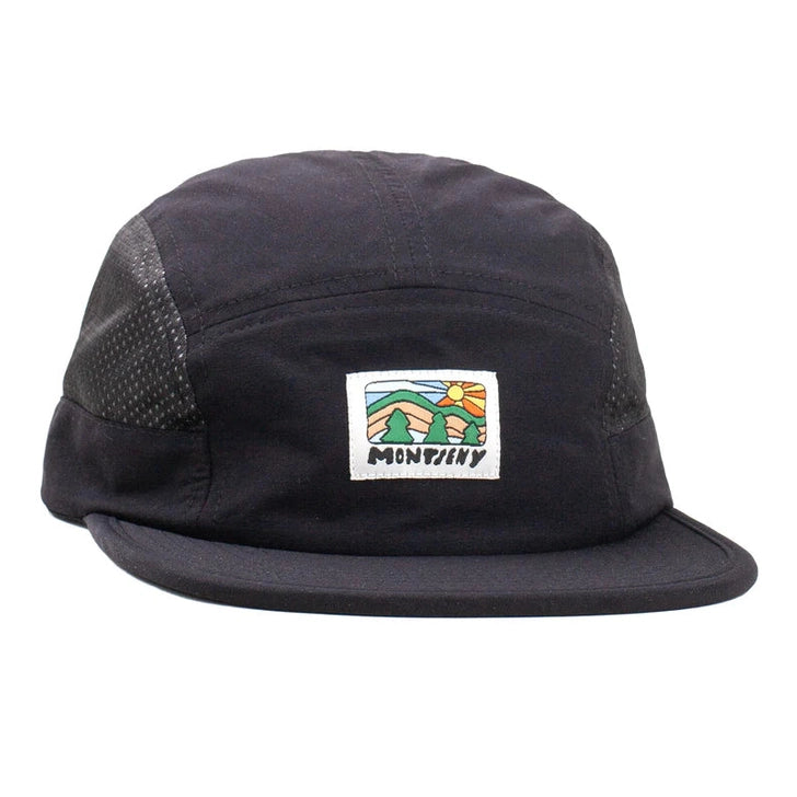 LASER Montseny V2 Tech 5 Panel Hat Cap - Black