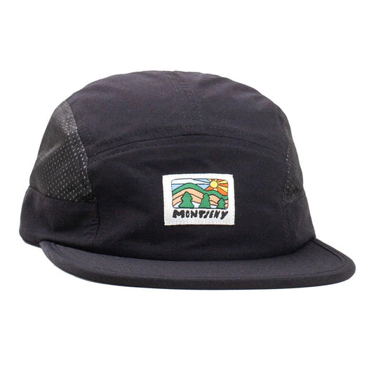 LASER Montseny V2 Tech 5 Panel Hat Cap - Black