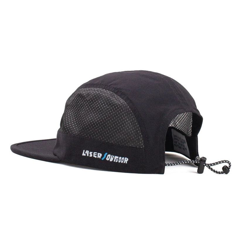 LASER Montseny V2 Tech 5 Panel Hat Cap - Black