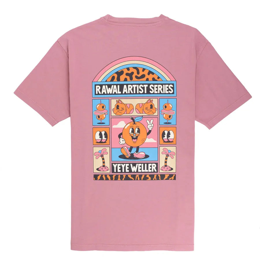 LASER Rawal Artist Yeye Weller Tee - Dusty Rose