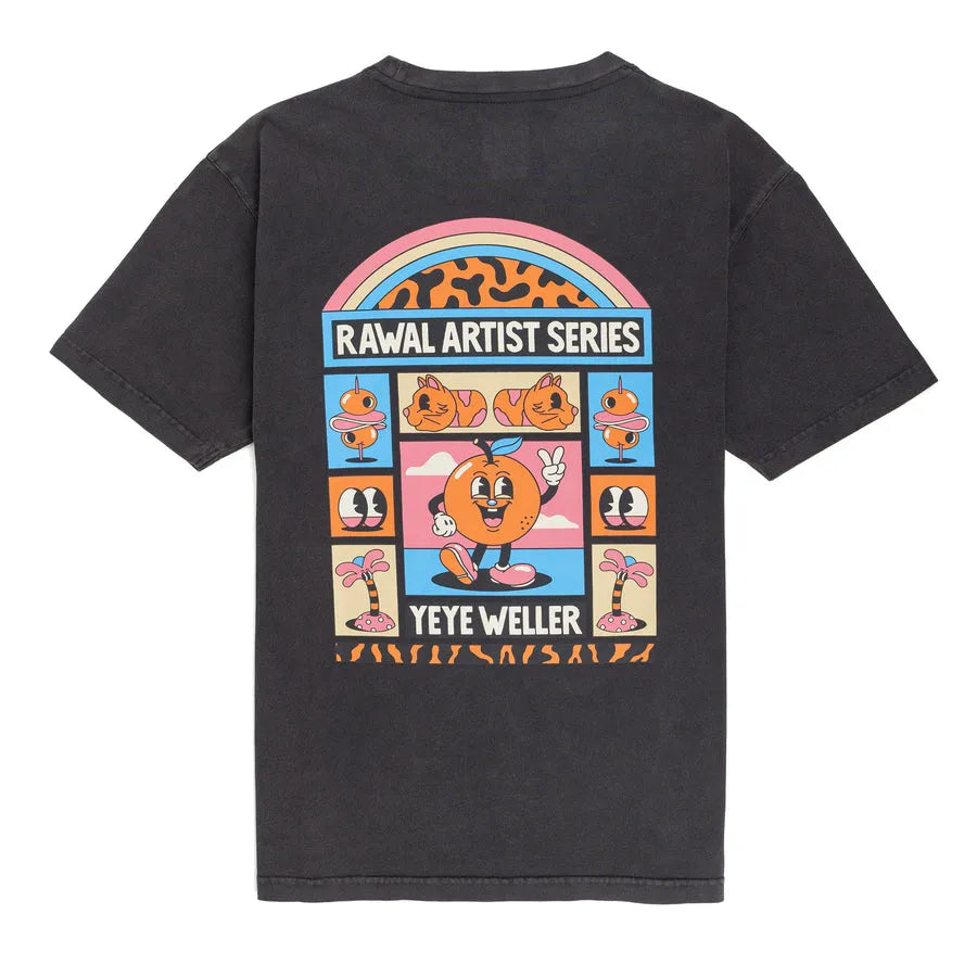 LASER Rawal Artist Yeye Weller Tee - Faded Black
