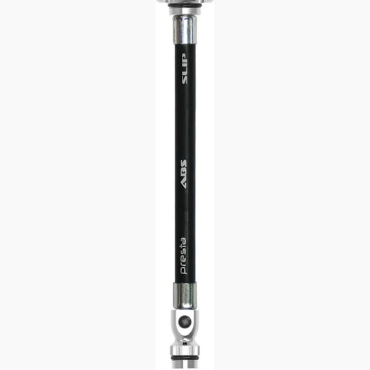 LEZYNE ABS FLEX HOSE PRESTA WITH VALVE TOOL FOR ROAD DRIVE PUMPS - BLACK/SILVER
