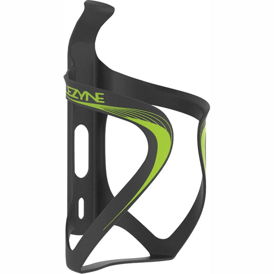 LEZYNE CARBON TEAM WATER BOTTLE CAGE - BLACK/GREEN