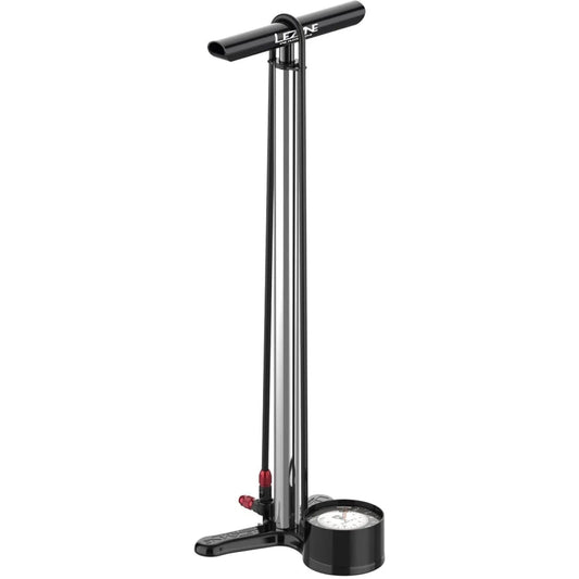LEZYNE CNC FLOOR DRIVE FLOOR PUMP - SILVER/GLOSSY