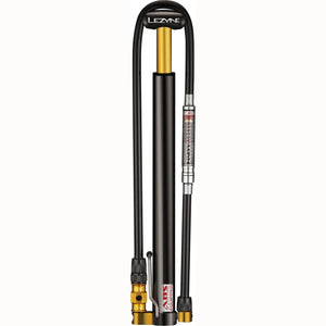 LEZYNE CNC MICRO FLOOR DRIVE DIGITAL HPG MINI PUMP - BLACK/GLOSSY