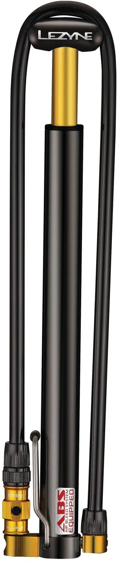 LEZYNE CNC MICRO FLOOR DRIVE HP MINI PUMP - BLACK/GLOSSY