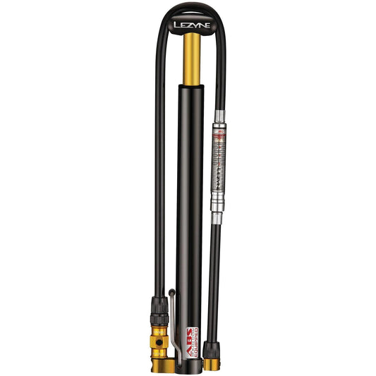 LEZYNE CNC MICRO FLOOR DRIVE HPG MINI PUMP - BLACK/GLOSSY