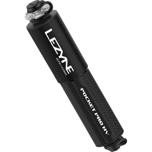 LEZYNE CNC POCKET DRIVE PRO HV MINI PUMP - MATTE BLACK/BLACK/GLOSSY