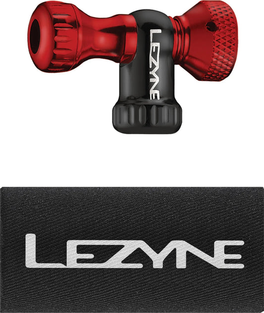 LEZYNE CONTROL DRIVE CNC CO2 PUMP HEAD - RED/GLOSSY