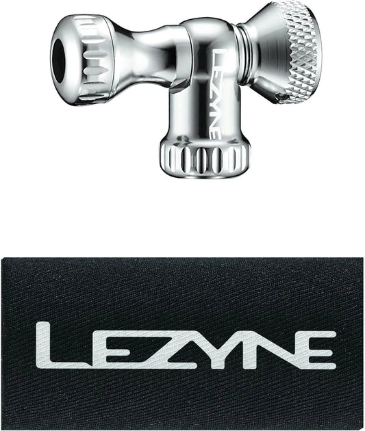 LEZYNE CONTROL DRIVE CNC CO2 PUMP HEAD - SILVER/GLOSSY
