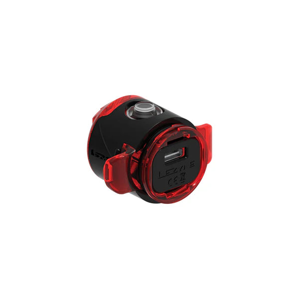 LEZYNE FEMTO USB C DRIVE REAR Light - Black Red