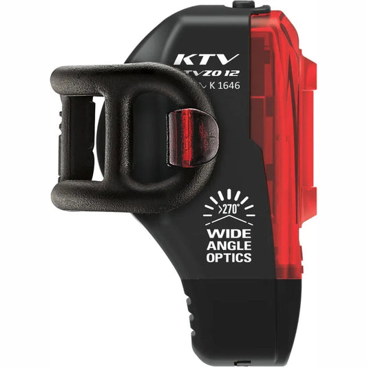 LEZYNE KTV STVZO Rear LIGHT - BLACK/RED