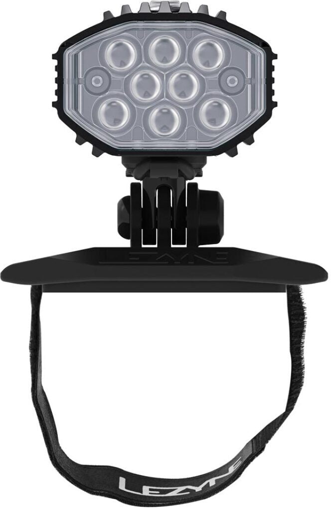 LEZYNE MICRO DRIVE PRO 1000+ HELMET LIGHT - BLACK/WHITE