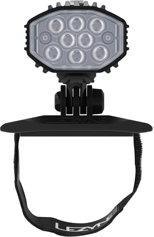 LEZYNE MICRO DRIVE PRO 1000+ HELMET LIGHT - BLACK/WHITE