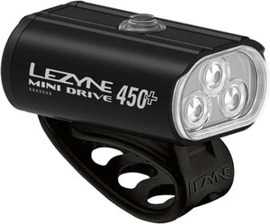 LEZYNE MINI DRIVE 450+ FRONT LIGHT - Black